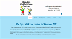 Desktop Screenshot of mendonchildcarecenter.com