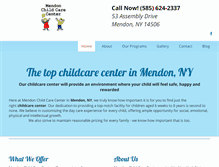 Tablet Screenshot of mendonchildcarecenter.com